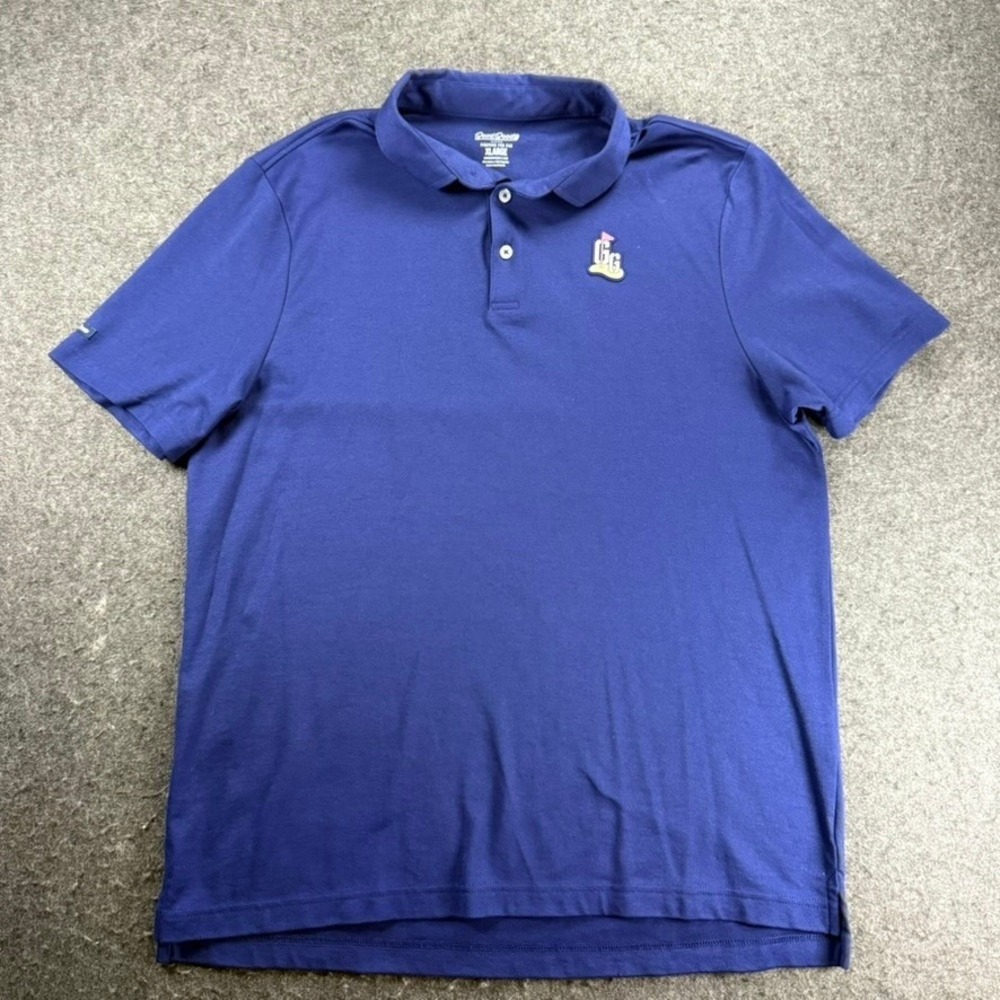 Good‎ Good Golf Polo Shirt Mens XL Blue Fighting For Par Logo Performance